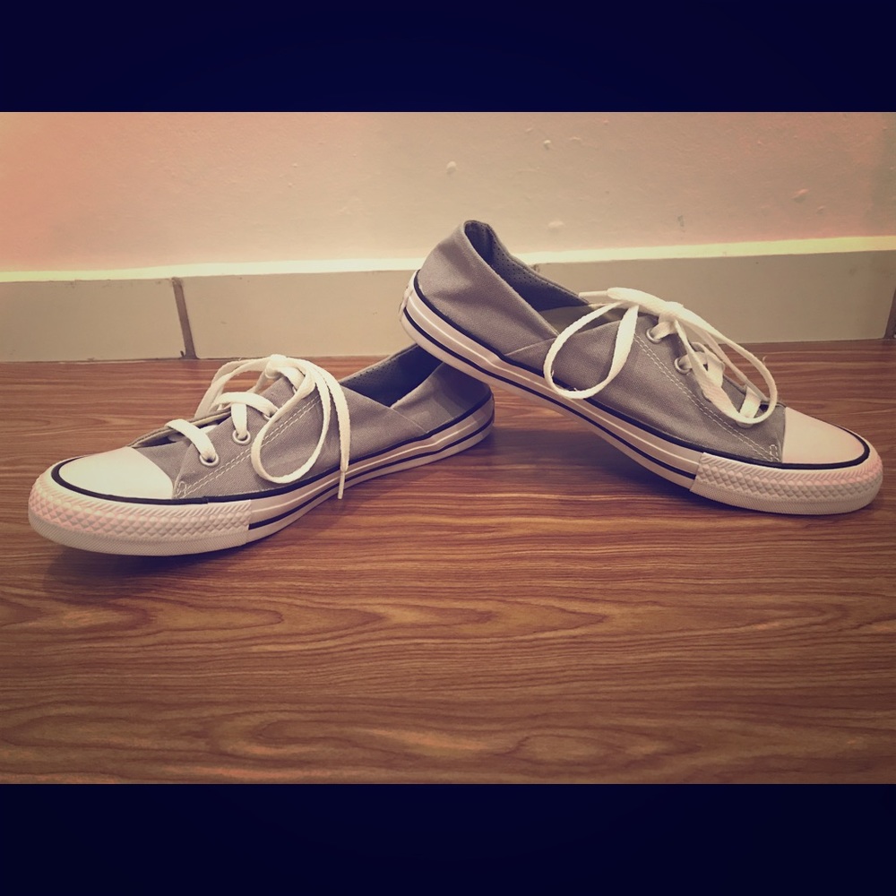 CONVERSE Gray Women 10 Ctas Coral OX